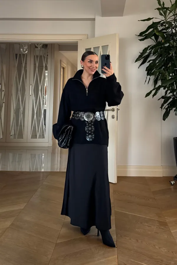 Zımbalı Kovboy Kadın Kemer