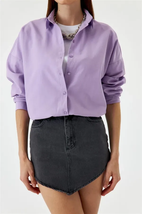 Asimetrik Kesim Mini Kot Etek