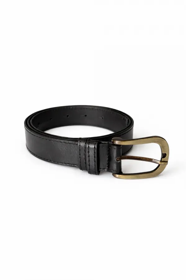 Oval Tokalı Suni Deri Kadın Kemer