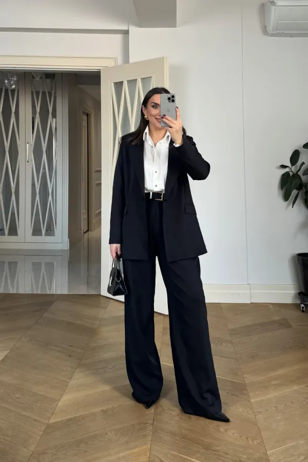 Tek Düğmeli Blazer Kadın Ceket