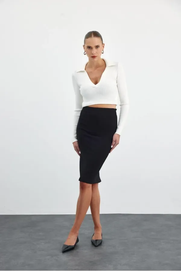 Midi Boy Fitilli Kalem Etek