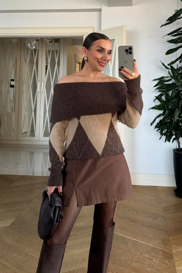 Madonna Yaka Triko Kadın Kazak