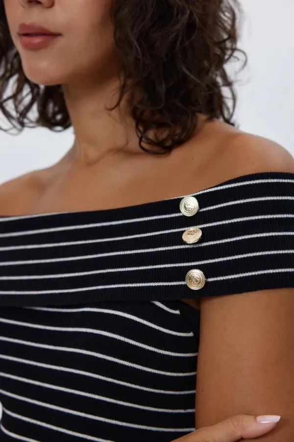 Madonna Yaka Triko Bluz