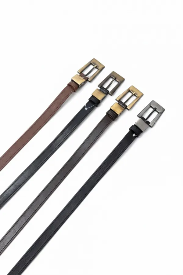 Suni Deri Eskitme Tokalı Kadın Kemer