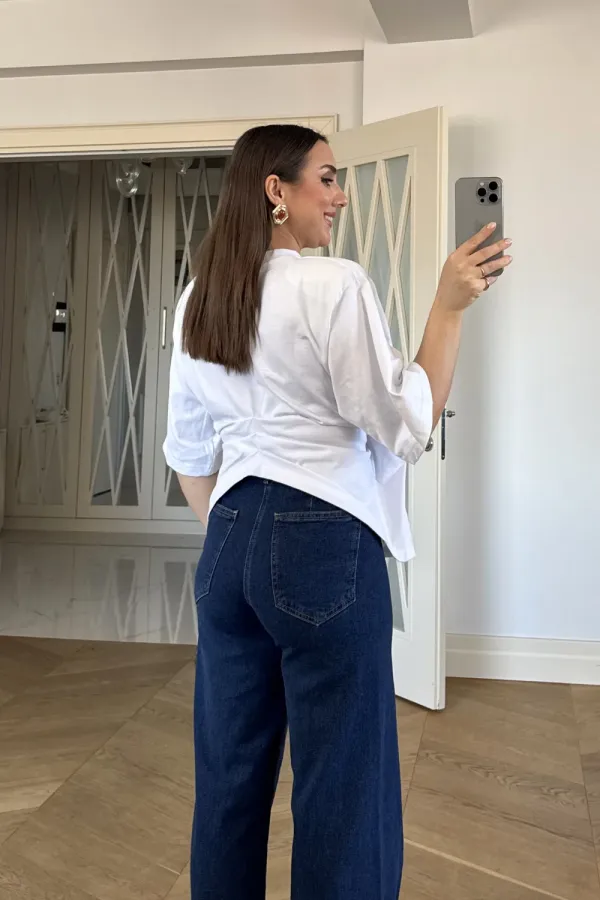 Sırt Detaylı Vatkalı Kadın Tişört