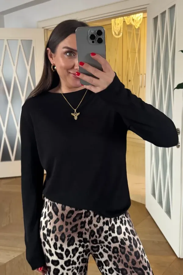 Bisiklet Yaka Basic İnce Triko Kadın Kazak