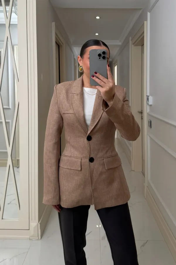 Veste blazer moulante pour femme