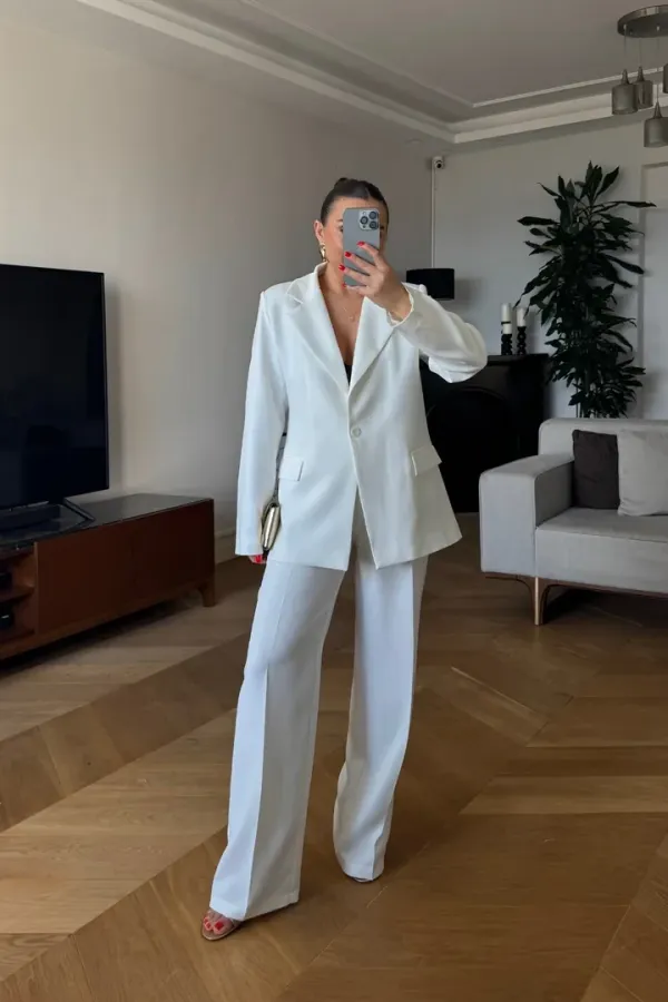 Tek Düğmeli Kadın Ceket