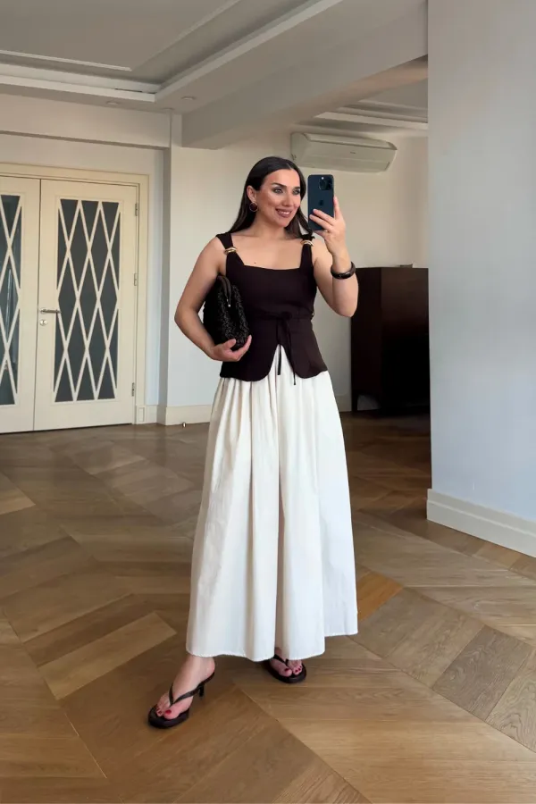 Kare Yaka Askılı Büstiyer