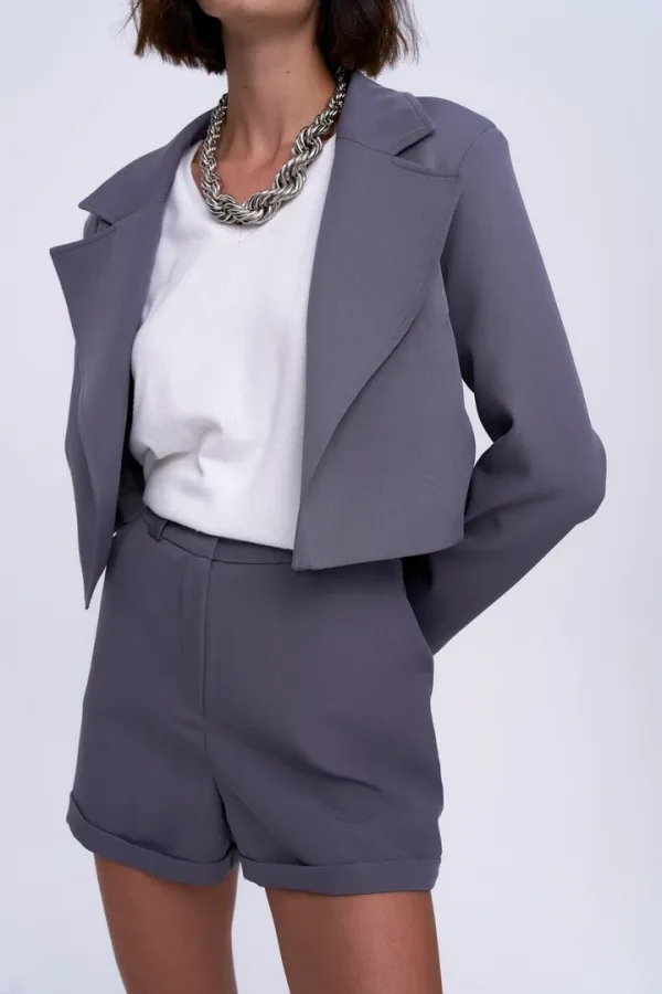 Yüksek Bel Bermuda Kadın Şort