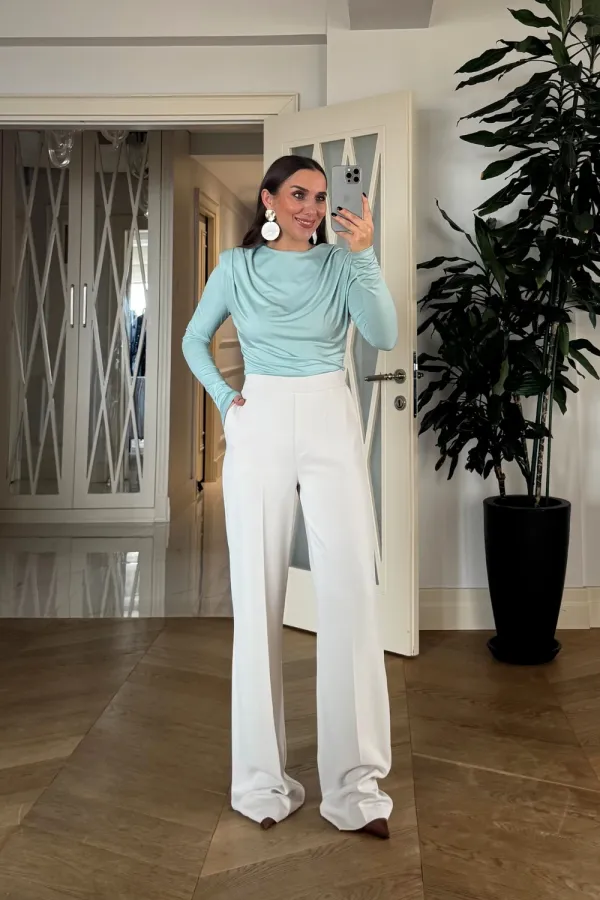 Bel Lastikli Kadın Pantolon