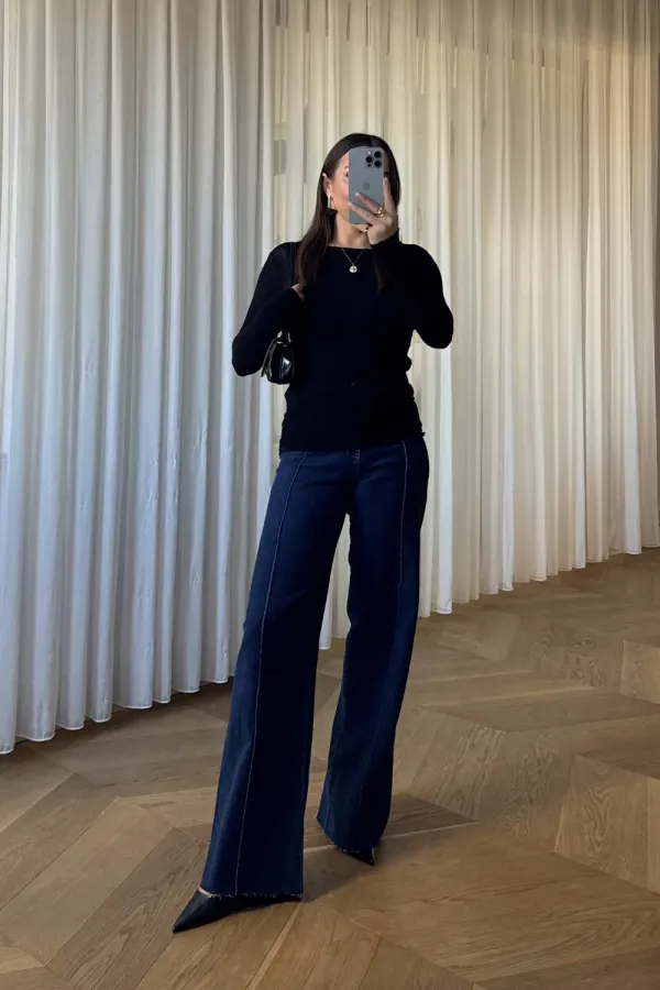 T-shirt à manches longues et col bateau