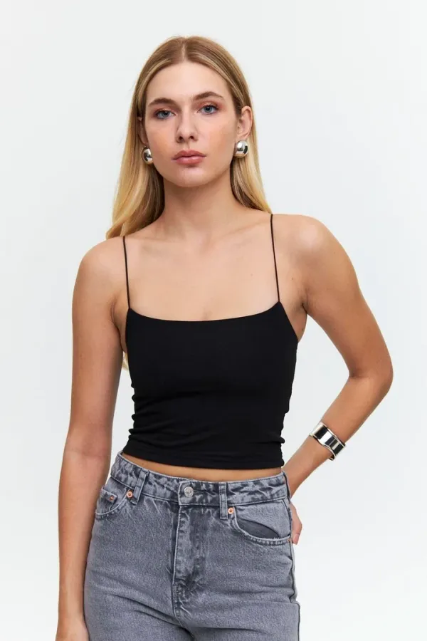 İp Asklı Crop Top