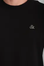 Erkek Regular Fit Yarım kollu T-Shirt Siyah