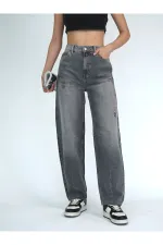 Women's Cropped Leg High Waist Balloon Jeans