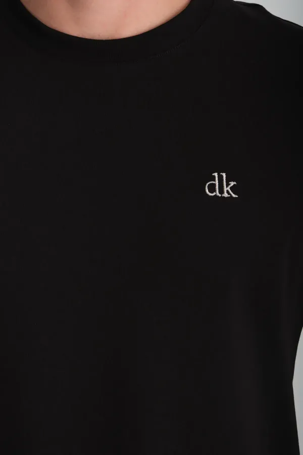 Erkek Regular Fit Yarım kollu T-Shirt Siyah