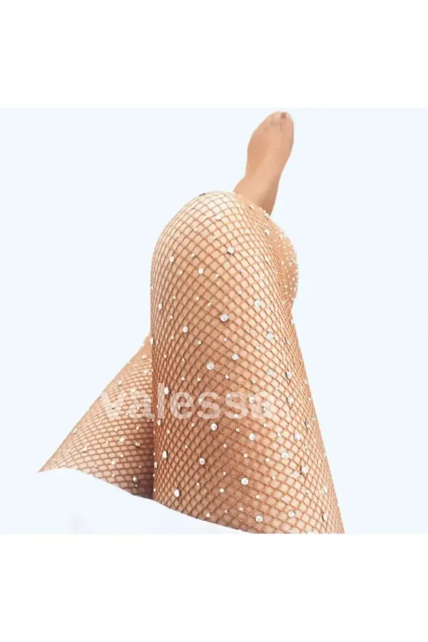 Collants résille ornés pour femmes