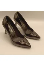 Carleen Black Patent Leather Stiletto