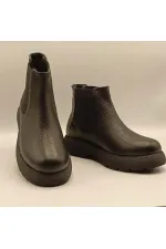 Bottines Chelsea Tuna en cuir noir pour femmes