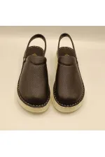 Sabo Black Leather Women's Slippers