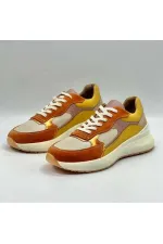 Comfy Bronze Leather Women's Athletic Shoes – Amethyst Exclusive