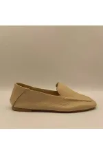Ballerines en cuir véritable beige Tina pour femme, exclusivité Amethyst