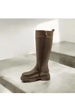 Bottes Rider en cuir noir pour femmes