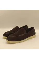 Mocassins Amy en daim noir pour femmes