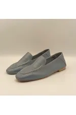 Ballerines en cuir véritable pour femmes Tina Blue, exclusivité Amethyst