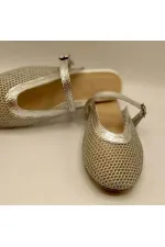 Gina File Silver Slippers