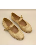 Lotus Beige Ballet Flats