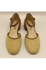 Ellinor Naturel Düz Topuklu Babet