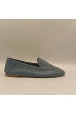 Ballerines en cuir véritable pour femmes Tina Blue, exclusivité Amethyst