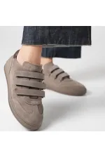 Faye Vizon Süet Kadın Cırtlı Sneaker