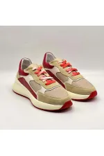 Comfy Red Leather Women's Athletic Shoes – Amethyst Exclusive