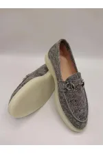 Davina Gri Baskılı Hakiki Deri Günlük Ayakkabı – 37 Numara (Son Ürün, İndirimli)