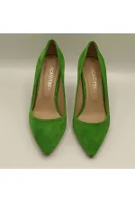 Escarpins Carleen en daim vert