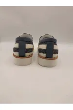 Chaussures décontractées pour femmes Malta – Rayures bleues et blanches