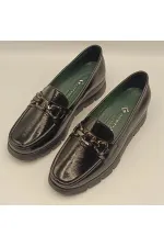 Chaussures décontractées pour femmes Pena en cuir verni froissé