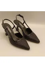 Abbey Siyah İnce Topuklu Ayakkabı