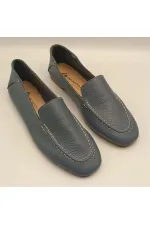 Ballerines en cuir véritable pour femmes Tina Blue, exclusivité Amethyst