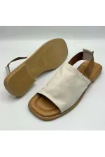 Bellini Cream Leather Women's Sandals | Elegant & Stylish Summer Style