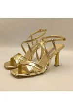 Marla Gold Heeled Sandals