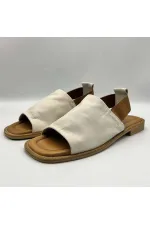 Bellini Cream Leather Women's Sandals | Elegant & Stylish Summer Style