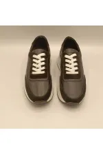 Ametist Collection Como Black Women's Leather Sneakers – Stylish & Comfortable Design