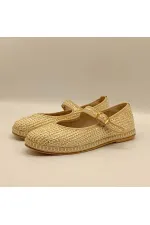 Lotus Beige Ballet Flats