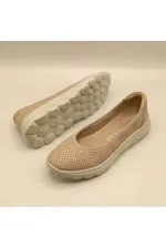 Adela Pudra Deri Günlük Kadın Ayakkabı