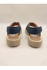 Juana Sandalet – Lacivert Süet | Günlük