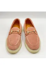 Davina Powder Pink Women's Casual Loafer - Suede Leather & Thermal Sole
