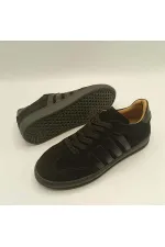 Elio Siyah Süet Kadın Sneaker – Gerçek Deri, Yeni Sezon Sonbahar/Kış